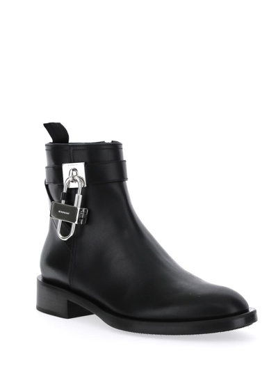 Shop Givenchy Lock Ankle Boots By  In Black