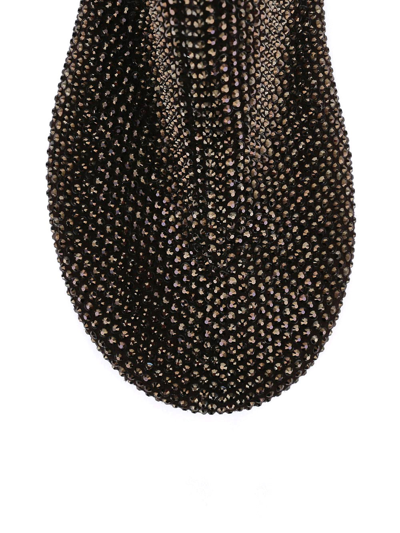 Shop Bottega Veneta Sparkle Dot Slipper In Brown