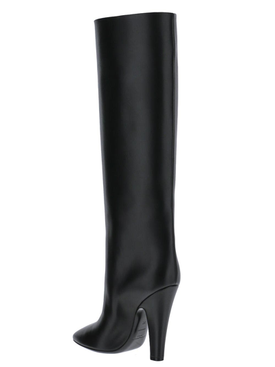 Shop Saint Laurent Boot In Calfskin In Black