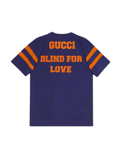 Shop Gucci Eschatology T-shirt In Blue