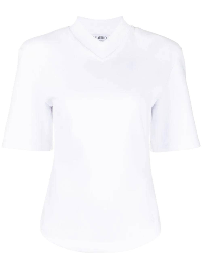 Shop Attico V-neck Cotton T-shirt