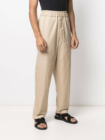 Shop Jil Sander Straight-leg Pull-on Trousers