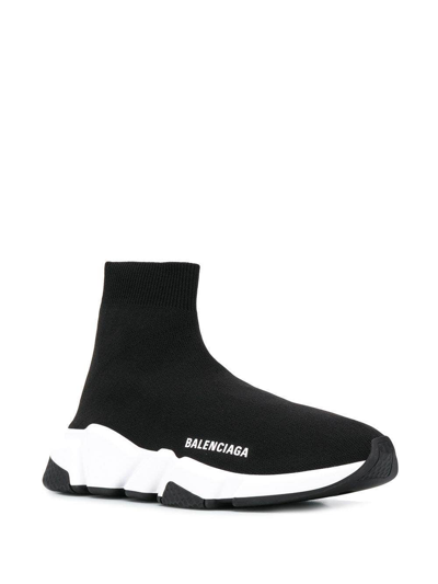 Shop Balenciaga Speed Recycled Sneakers In Black