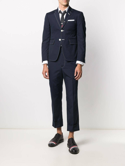 Shop Thom Browne Cropped Tailored Trousers