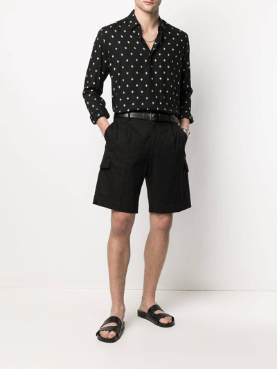 Shop Dolce & Gabbana High-rise Cotton Cargo Shorts