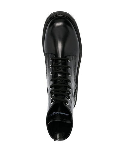 Shop Alexander Mcqueen Lace-up Ankle Boots