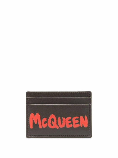 Shop Alexander Mcqueen Logo-printed Cardholder