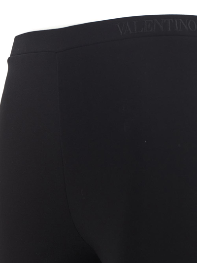 Shop Valentino Jersey Bottom In Black