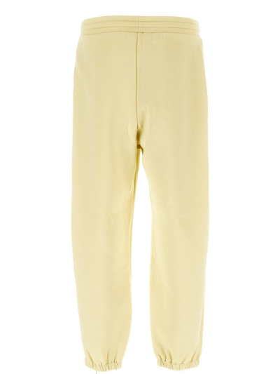 Shop Become One Fleece Trousers With Ankle Elastic In Yellow