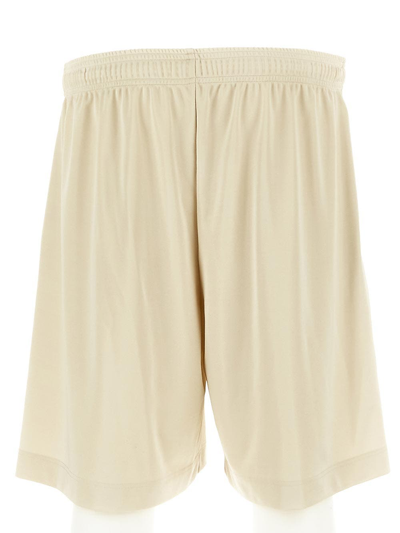 Shop Become One Sporty Bermuda Shorts In Shiny Fabric In Beige