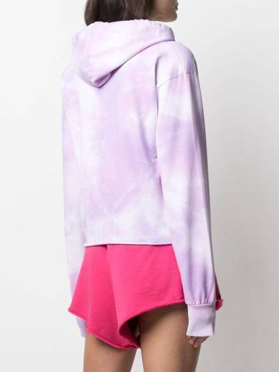 Shop Ireneisgood Slogan-print Tie-dye Hoodie