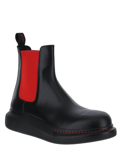 Shop Alexander Mcqueen Hybrid Chelsea Boot In Black