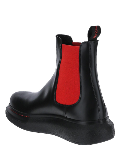 Shop Alexander Mcqueen Hybrid Chelsea Boot In Black