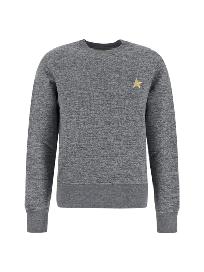 Shop Golden Goose Athena Star Sweatshirt In Grey