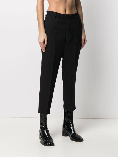Shop Rick Owens High-waisted Cropped Trousers