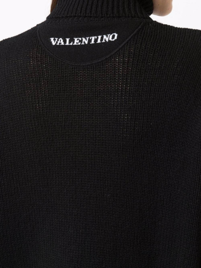 Shop Valentino Black Cashmere Cashmere Roll-neck Jumper