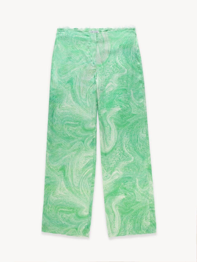 Shop Opening Ceremony Marble-effect Straight-leg Trousers