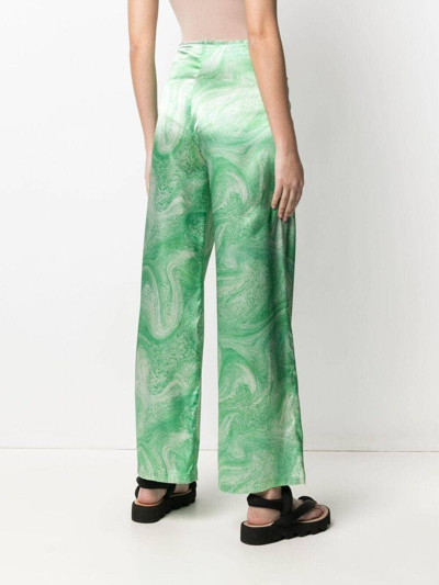 Shop Opening Ceremony Marble-effect Straight-leg Trousers
