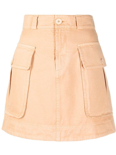 Shop See By Chloé High-waisted Denim Mini Skirt