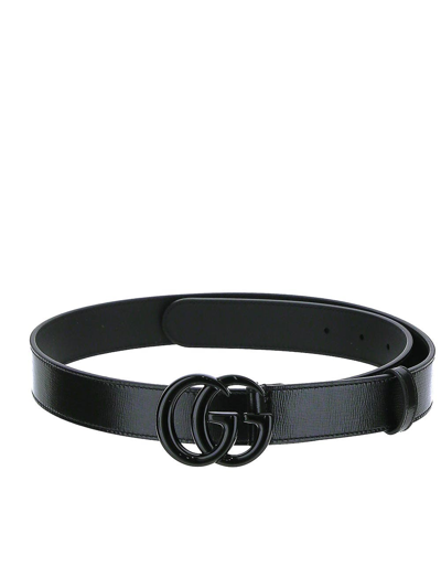 Shop Gucci Gg Marmont Thin Belt