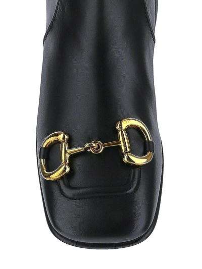 Shop Gucci Horsebit Boot In Black