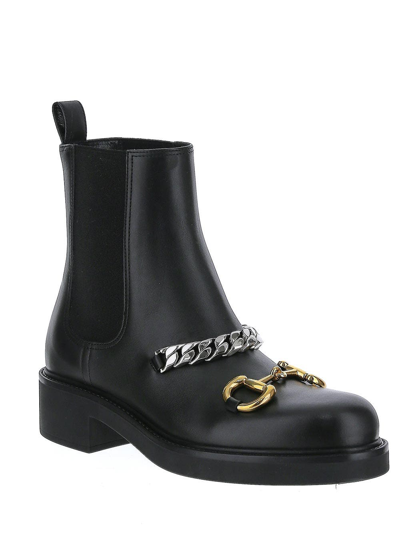 Shop Gucci Horsebit Chelsea-boot In Black