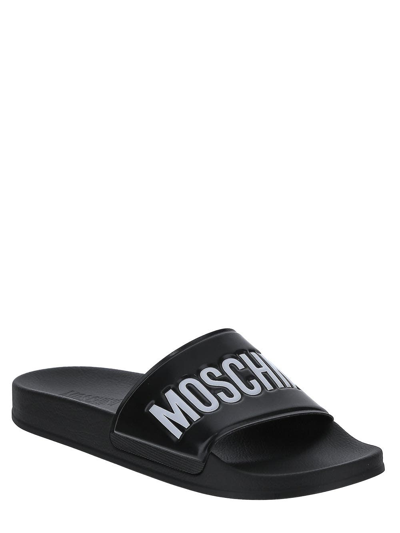 Shop Moschino Couture Slipper Sandal In Pvc In Black