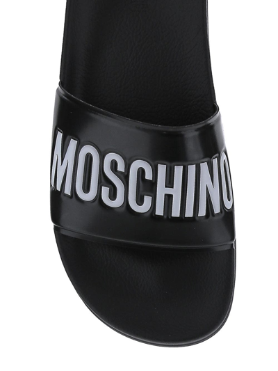 Shop Moschino Couture Slipper Sandal In Pvc In Black