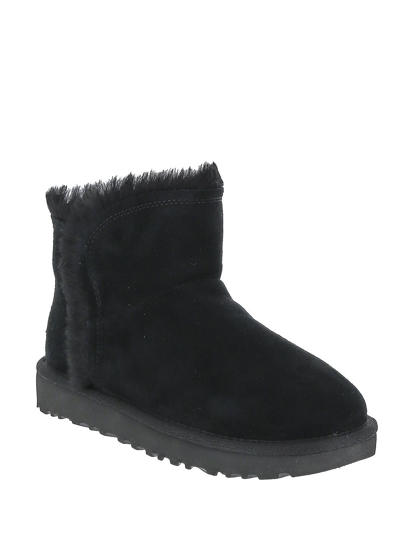 Shop Ugg Fluff Ankle Boots In Black