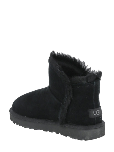 Shop Ugg Fluff Ankle Boots In Black