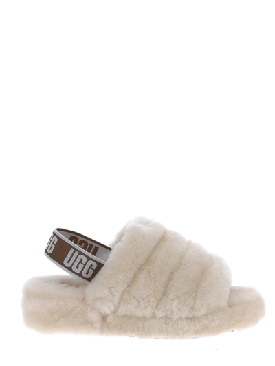 Shop Ugg Fluff Yeah Slingback Sandals In White