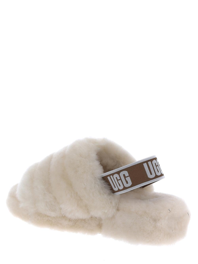Shop Ugg Fluff Yeah Slingback Sandals In White