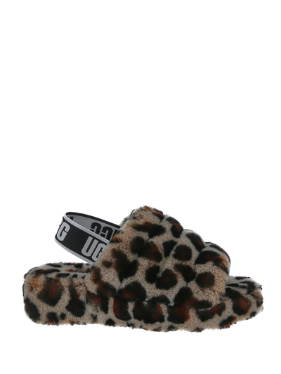 Shop Ugg Fluff Yeah Slingback Sandals In Multicolor