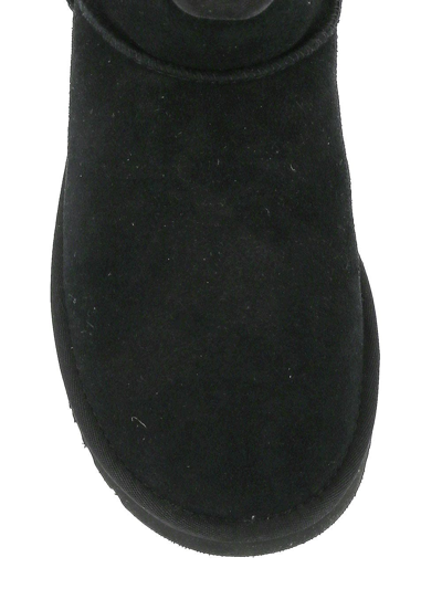 Shop Ugg Classic Mini Rubber Logo In Black