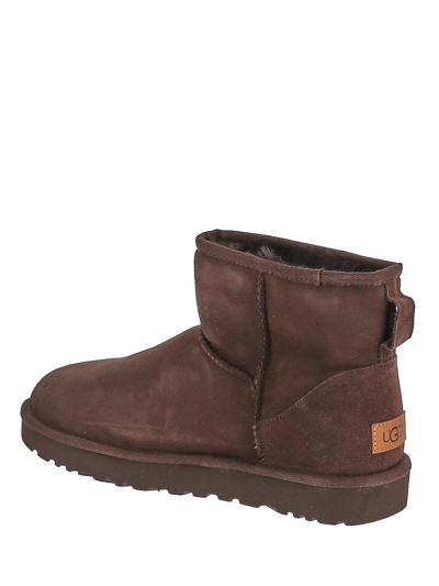 Ugg Classic Mini Ii Brown Ankle Boots | ModeSens