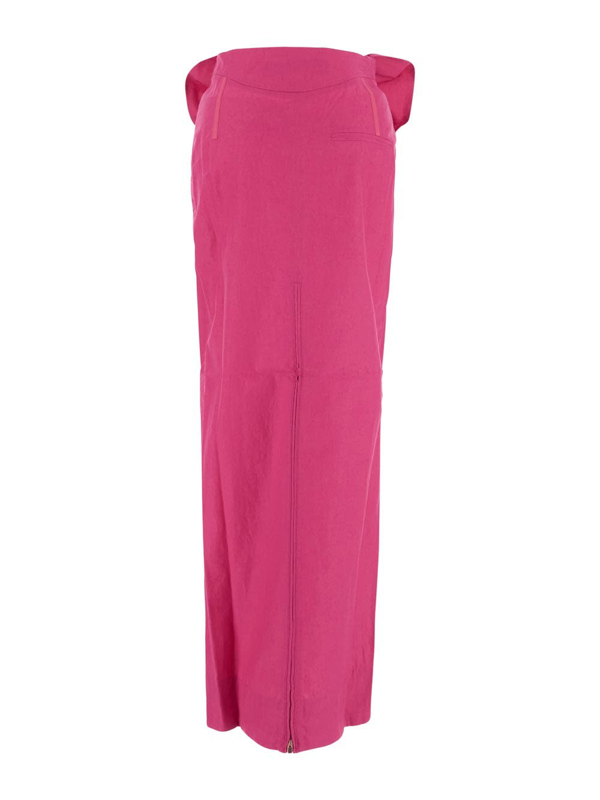 JACQUEMUS La Jupe Terra in Fuchsia