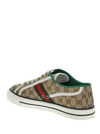 Shop Gucci Tennis 1977 Sneaker In Beige