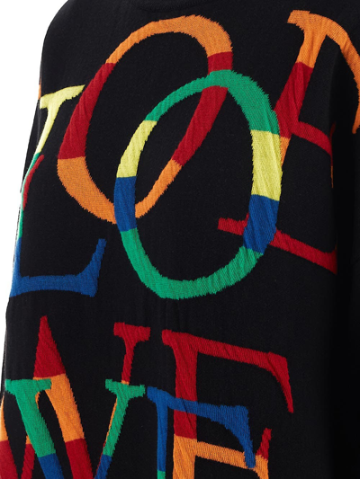 Shop Loewe Multicolored Sweatshirt In Black