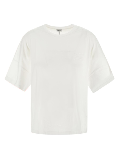 Shop Loewe Anagram Oversize T-shirt In White