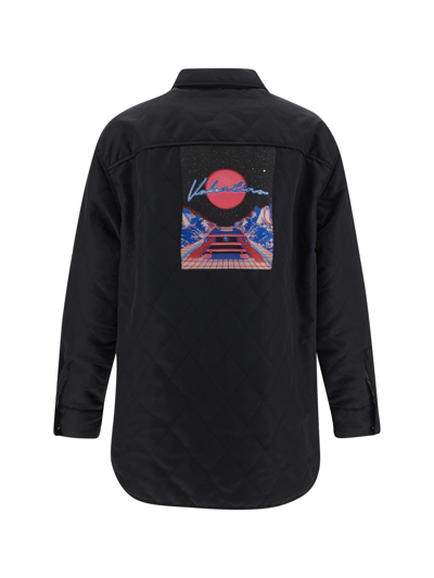 Shop Valentino Virtual Runner Jacket In Black