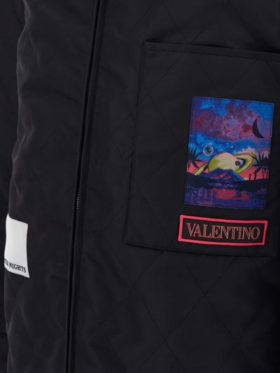 Shop Valentino Virtual Runner Jacket In Black