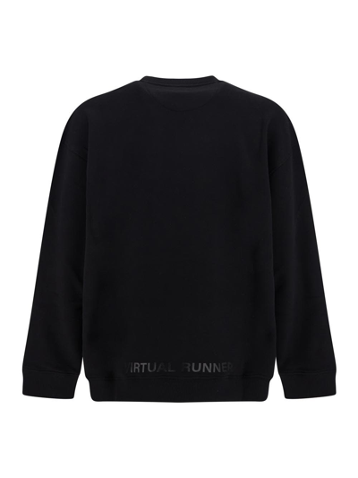 Shop Valentino Virtual Runner Print Sweatshirt In Black
