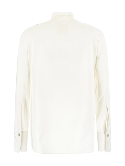 Shop Givenchy Shirt Silk In White