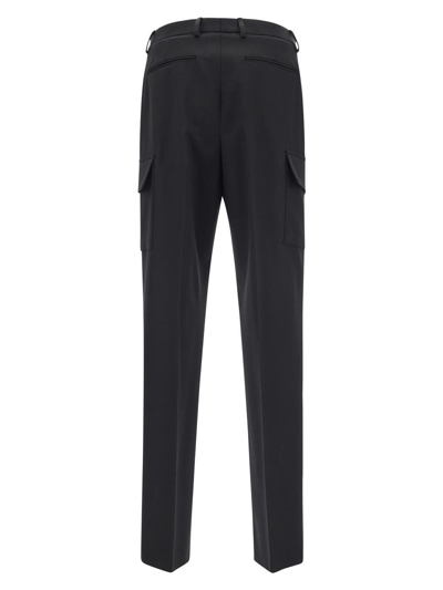 Shop Valentino Cargo Trouser In Black