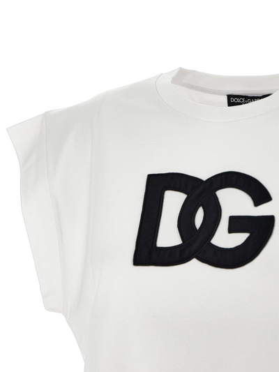 Shop Dolce & Gabbana Logo-patch T-shirt In White