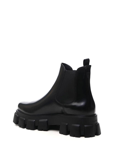 Prada Black Calfskin Chelsea Boots