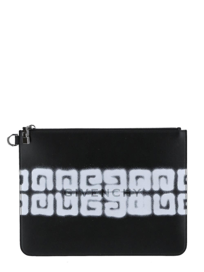 Shop Givenchy Large Zipped Pouch In Black
