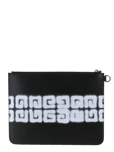 Shop Givenchy Large Zipped Pouch In Black