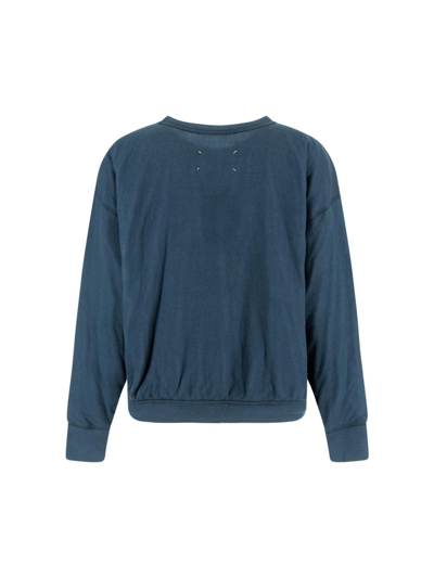 Shop Maison Margiela Animal Totem Sweatshirt In Blue