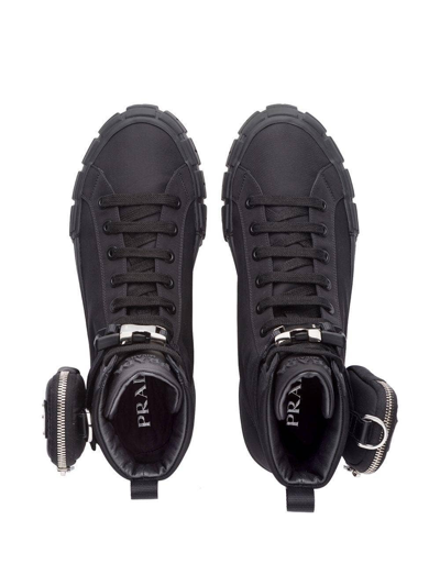 Shop Prada Sneakers High-top  Wheel In Re-nylon
